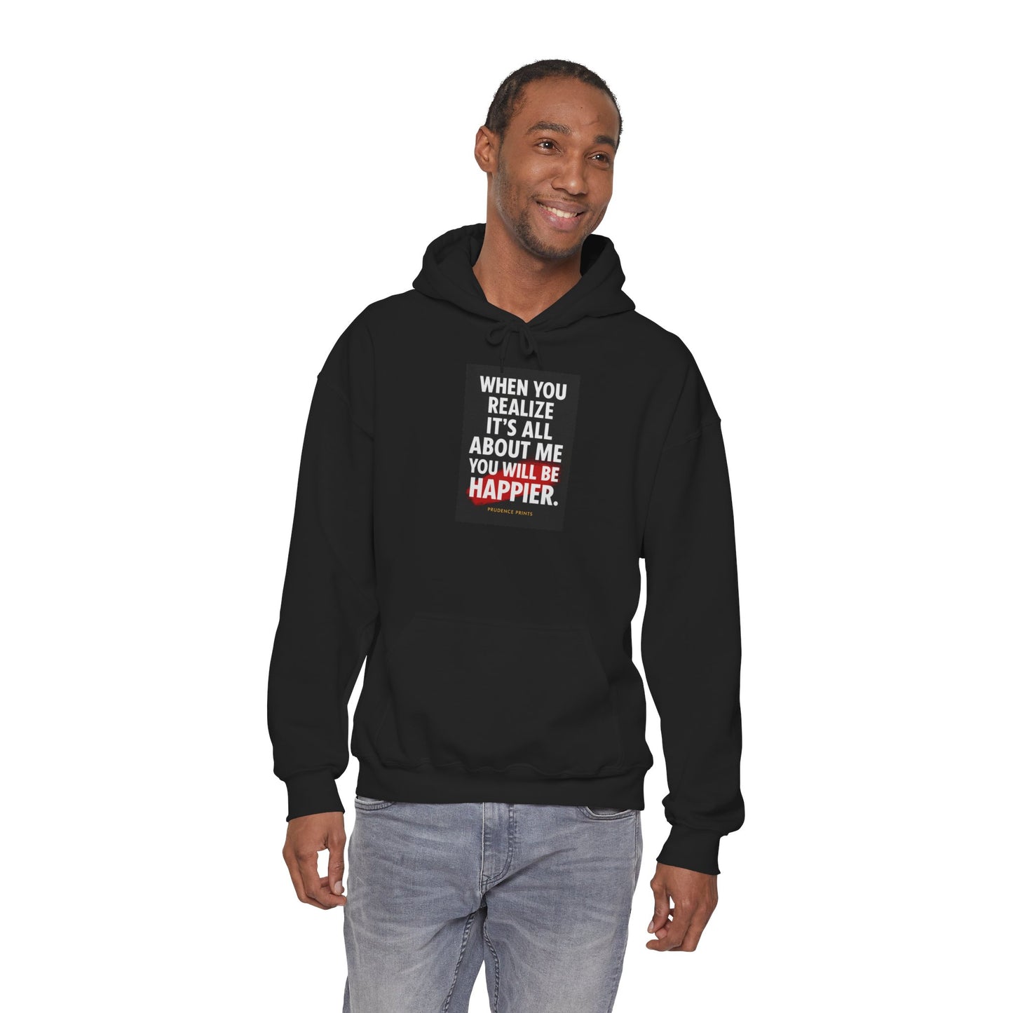 All About Me Hoodie - Unisex Heavy Blend Sweatshirt with Motivational Quote, Perfect for Gifts, Casual Wear, and Everyday Comfort