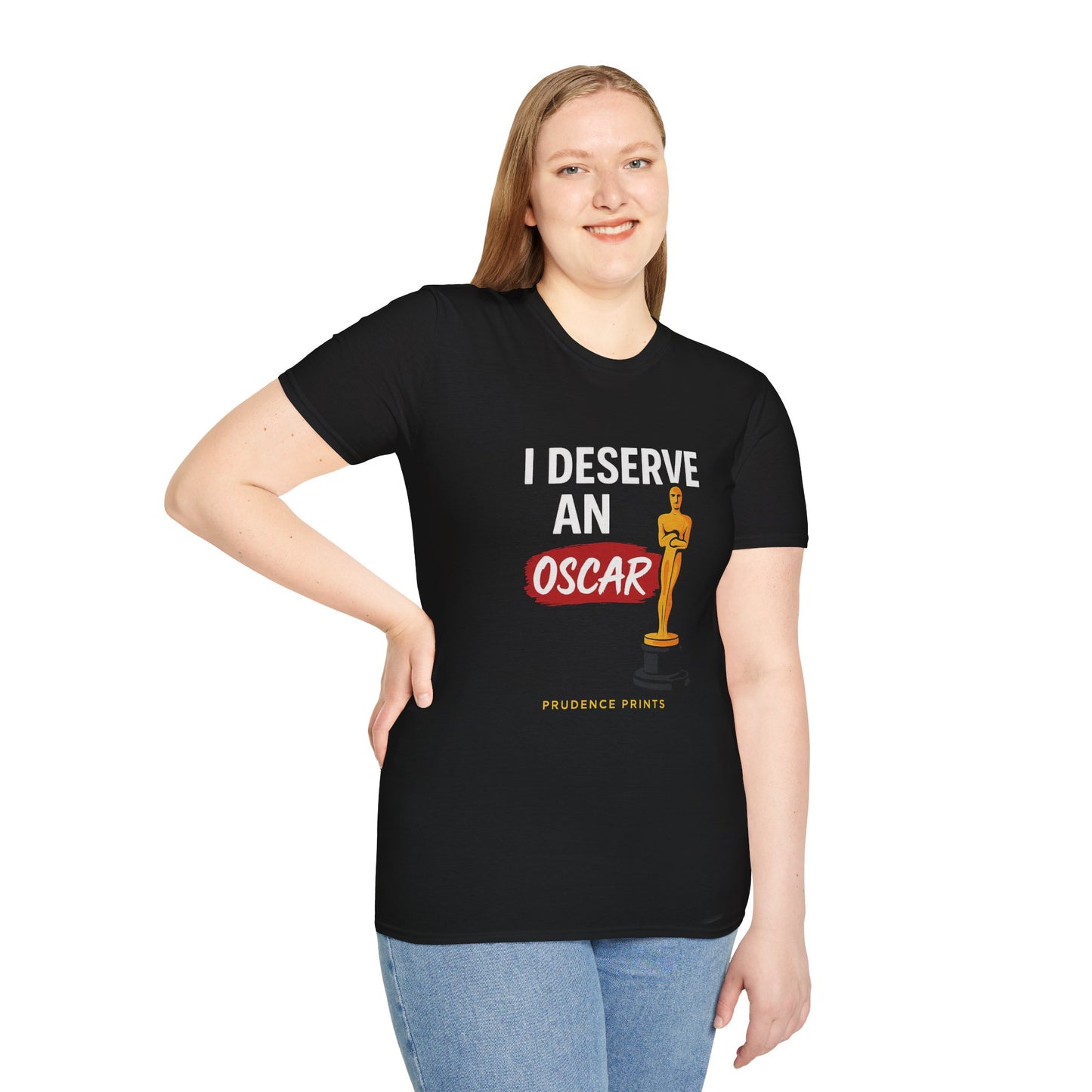 I Deserve an Oscar Unisex Softstyle T-Shirt, Movie Lover Gift, Funny Award Shirt, Unisex Graphic Tee, Birthday Gift