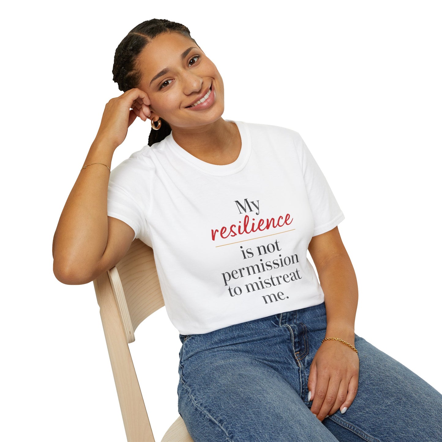 Empowering Resilience T-Shirt | Unisex Quote Tee, Motivation Shirt, Gift for Friends, Self-Care Apparel, Inspirational Wear