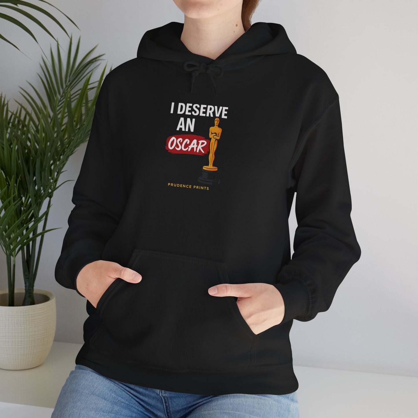 Cozy Unisex Hoodie - 'I Deserve an Oscar' Hoodie, Movie Lover Gift, Comfy Sweatshirt, Humor Clothing, Academy Awards Attire