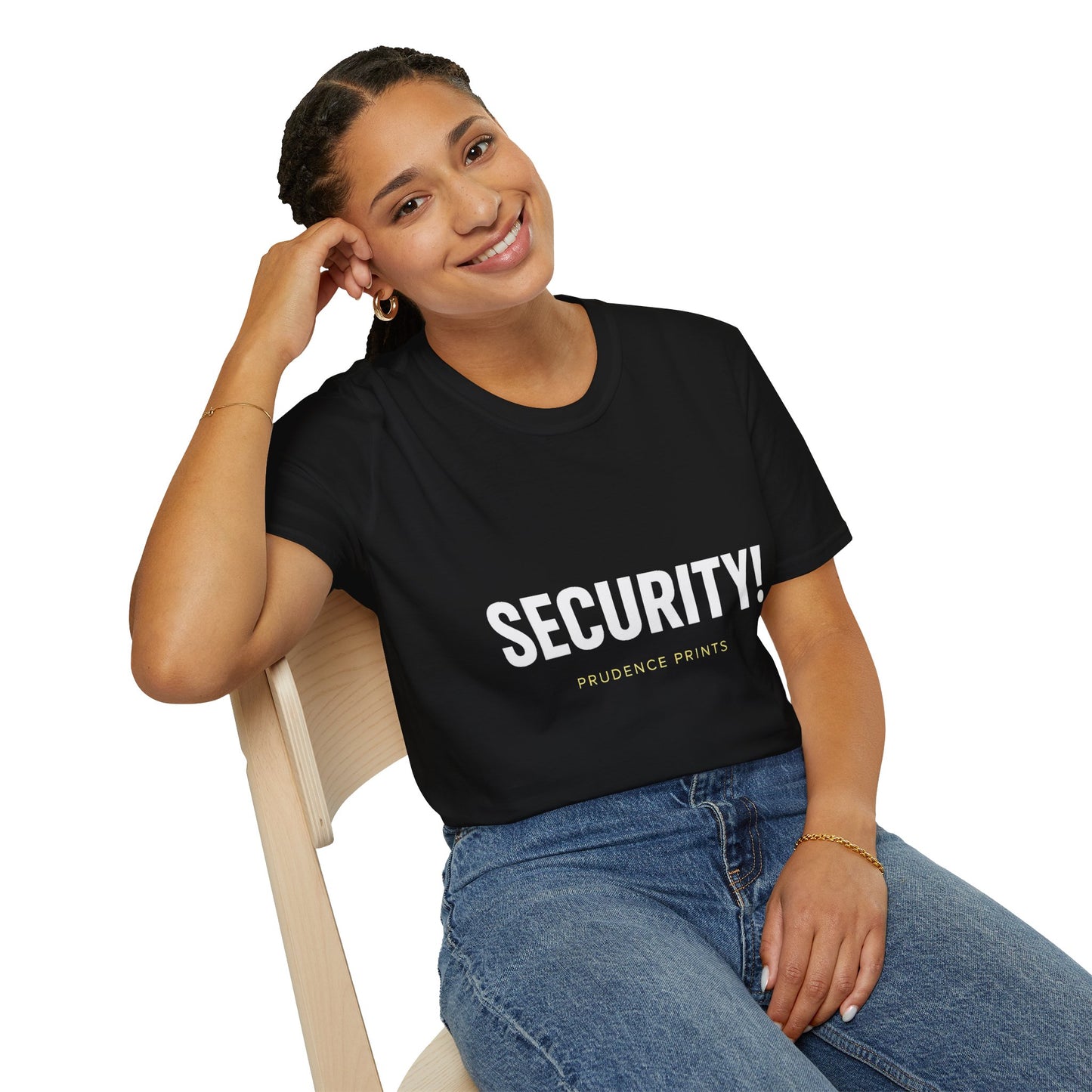Funny Security Unisex T-Shirt, Humor Tee for Events, Comfortable Casual Wear, Unique Statement Shirt